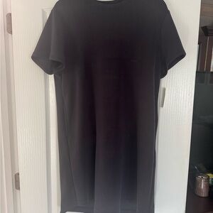 Classic Black Short-Sleeve T-Shirt Dress